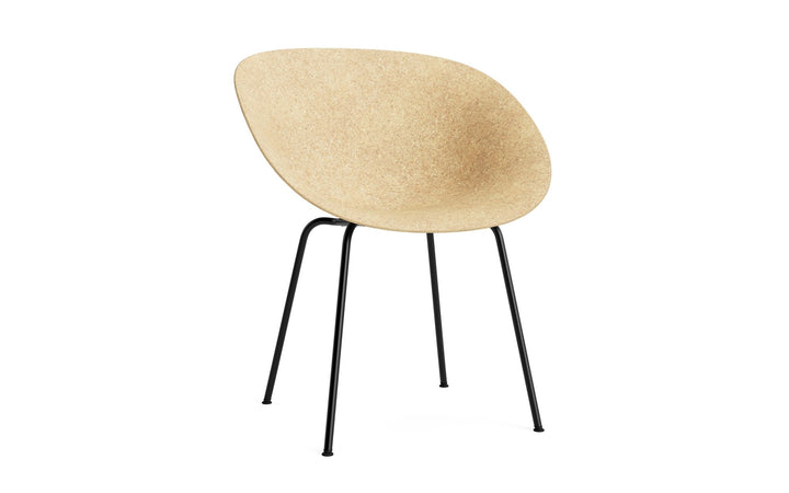 Mat Armchair Steel - Normann Copenhagen Dining Chairs - Mat Armchair Black Steel - Hemp - HORNE