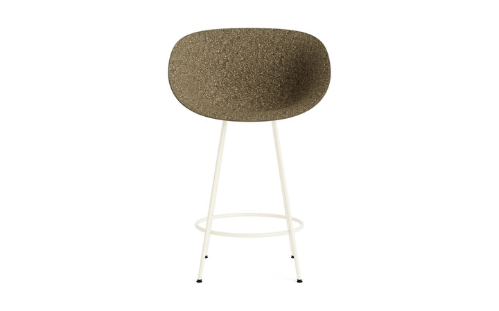 Mat Bar Armchair 65 cm Steel - Normann Copenhagen Barstools - Mat Bar Armchair 65 cm Cream Steel - Seaweed - HORNE