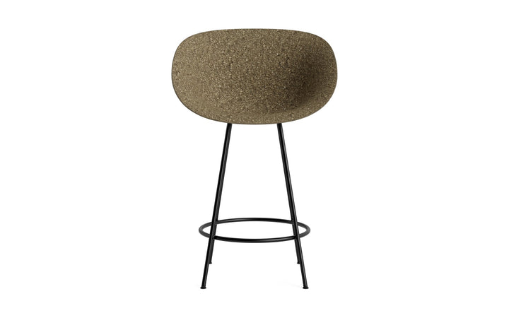 Mat Bar Armchair 65 cm Steel - Normann Copenhagen Barstools - Mat Bar Armchair 65 cm Cream Steel - Seaweed - HORNE