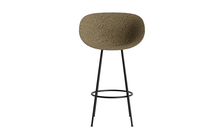 Mat Bar Armchair 75 cm Steel - Normann Copenhagen Barstools - Mat Bar Armchair 75 cm Cream Steel - Seaweed - HORNE