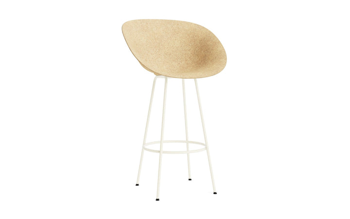 Mat Bar Armchair 75 cm Steel - Normann Copenhagen Barstools - Mat Bar Armchair 75 cm Cream Steel - Hemp - HORNE