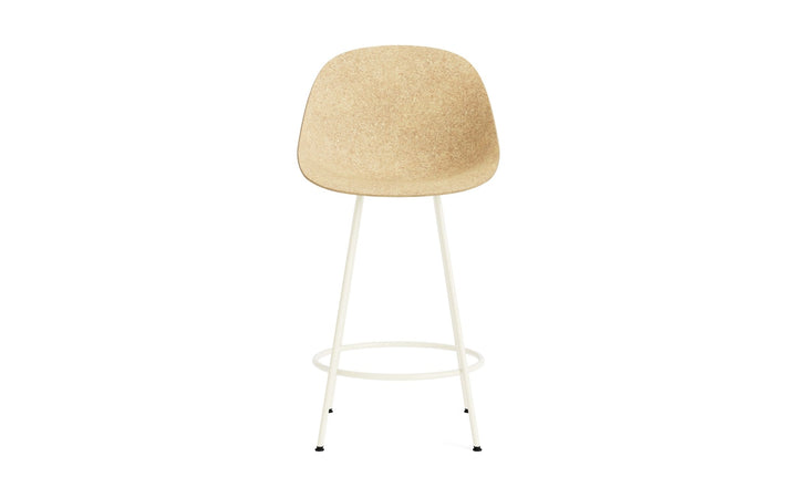 Mat Bar Chair 65 cm Steel - Normann Copenhagen Barstools - Mat Bar Chair 65 cm Cream Steel - Seaweed - HORNE