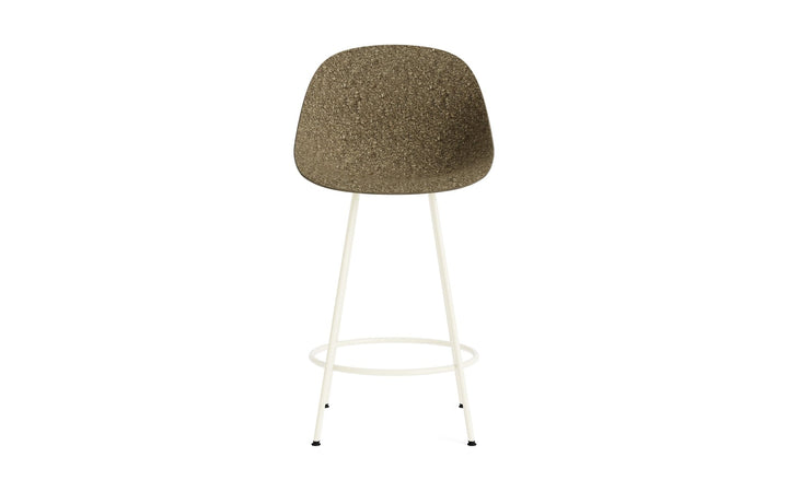 Mat Bar Chair 65 cm Steel - Normann Copenhagen Barstools - Mat Bar Chair 65 cm Cream Steel - Seaweed - HORNE