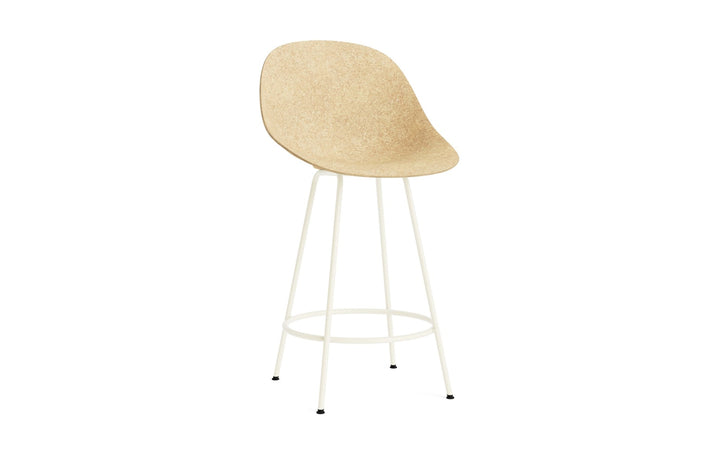 Mat Bar Chair 65 cm Steel - Normann Copenhagen Barstools - Mat Bar Chair 65 cm Cream Steel - Hemp - HORNE