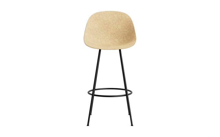 Mat Bar Chair 75 cm Steel - Normann Copenhagen Barstools - Mat Bar Chair 75 cm Cream Steel - Seaweed - HORNE