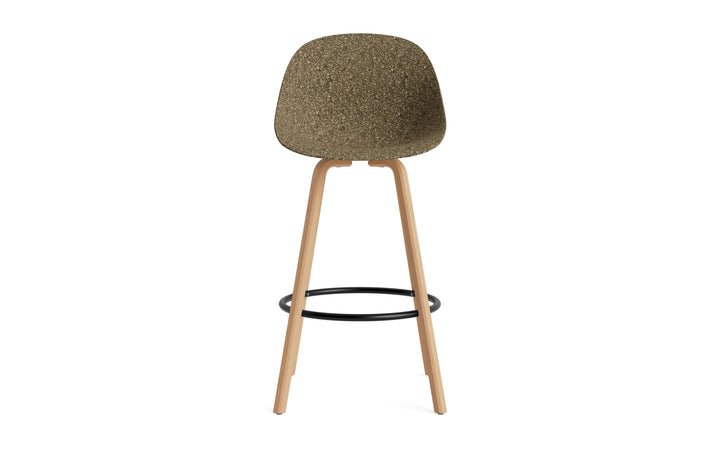Mat Bar Chair 75 cm Wood - Normann Copenhagen Barstools - Mat Bar Chair 75 cm Beech/Cream - Seaweed - HORNE