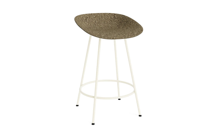 Mat Barstool 65 cm Steel - Normann Copenhagen Barstools - Mat Barstool 65 cm Cream Steel - Seaweed - HORNE