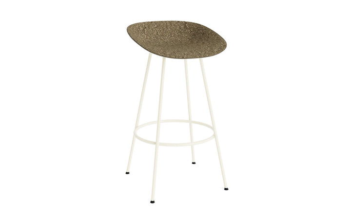 Mat Barstool 75 cm Steel - Normann Copenhagen Barstools - Mat Barstool 75 cm Cream Steel - Seaweed - HORNE
