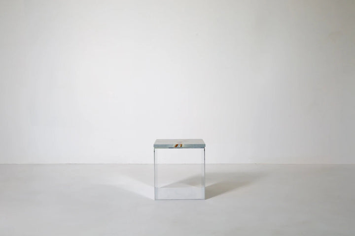 Material Studies Cube v.1 - Kalon Studios Tables - Mineral Blue - HORNE