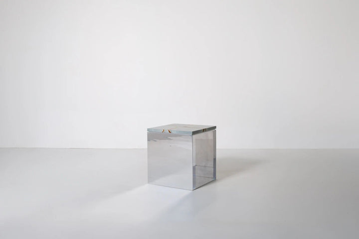 Material Studies Cube v.1 - Kalon Studios Tables - Mineral Blue - HORNE