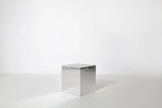 Material Studies Cube v.2 - Kalon Studios Tables - Mineral Blue - HORNE