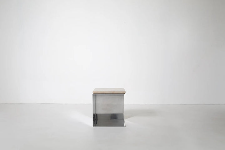 Material Studies Cube v.2 - Kalon Studios Tables - Mineral Blue - HORNE