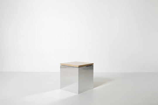 Material Studies Cube v.2 - Kalon Studios Tables - Mineral Blue - HORNE