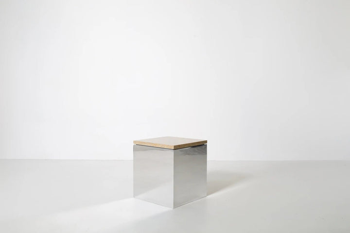 Material Studies Cube v.2 - Kalon Studios Tables - Mineral Blue - HORNE