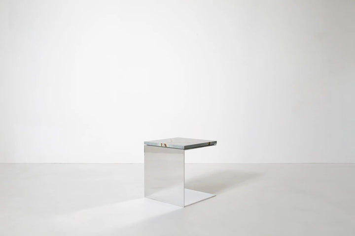 Material Studies Cube v.3 - Kalon Studios Tables - Mineral Blue - HORNE