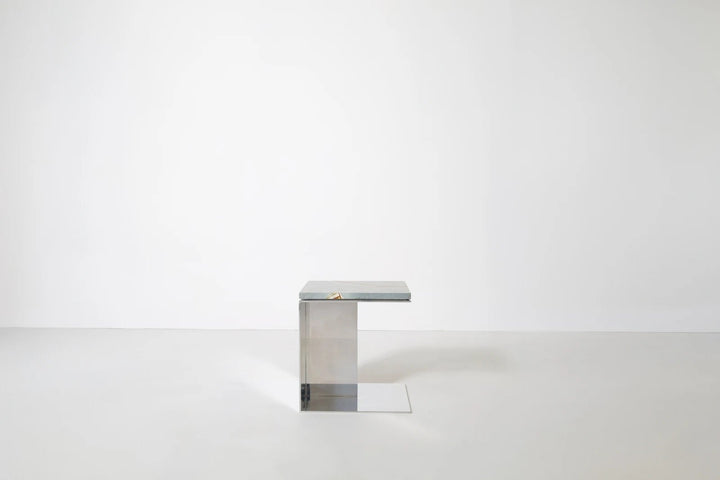 Material Studies Cube v.3 - Kalon Studios Tables - Mineral Blue - HORNE