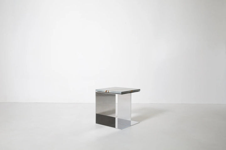 Material Studies Cube v.4 - Kalon Studios Tables - Mineral Blue - HORNE