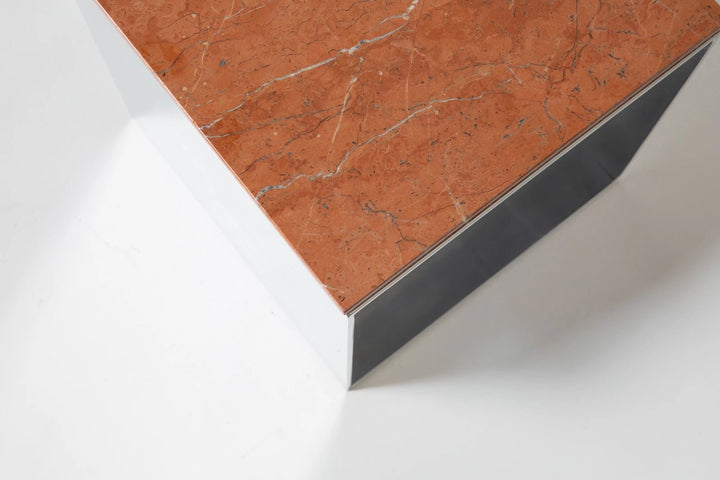 Material Studies Cube v.4 - Kalon Studios Tables - Iron Red - HORNE