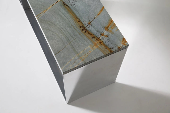 Material Studies II Case Bench - Kalon Studios Stools + Benches + Ottomans - Mineral Blue - HORNE