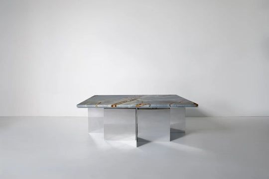 Material Studies II Coffee Table - Kalon Studios Tables - Mineral Blue - HORNE