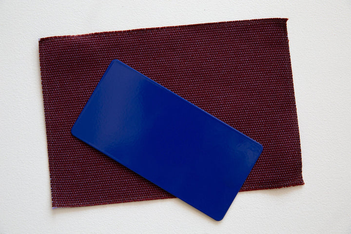 Material Studies Rugosa Chair - Kalon Studios Chairs - Lapis w/ Carmine Cushion - HORNE