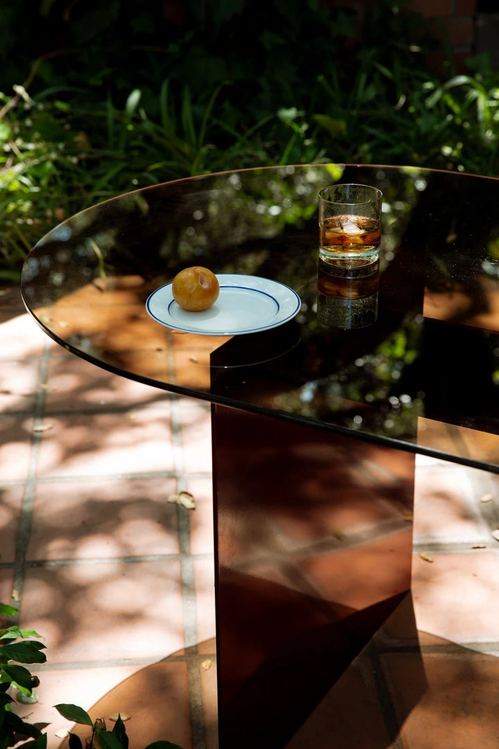 Material Studies Rugosa Dining Table - Kalon Studios Tables - Oxblood - HORNE