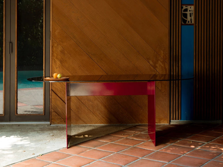 Material Studies Rugosa Dining Table - Kalon Studios Tables - Oxblood - HORNE