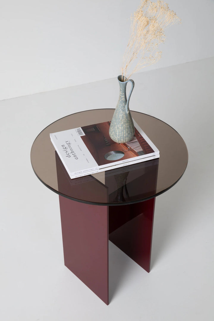 Material Studies Rugosa Side Table - Kalon Studios Bedside Tables - Oxblood - HORNE