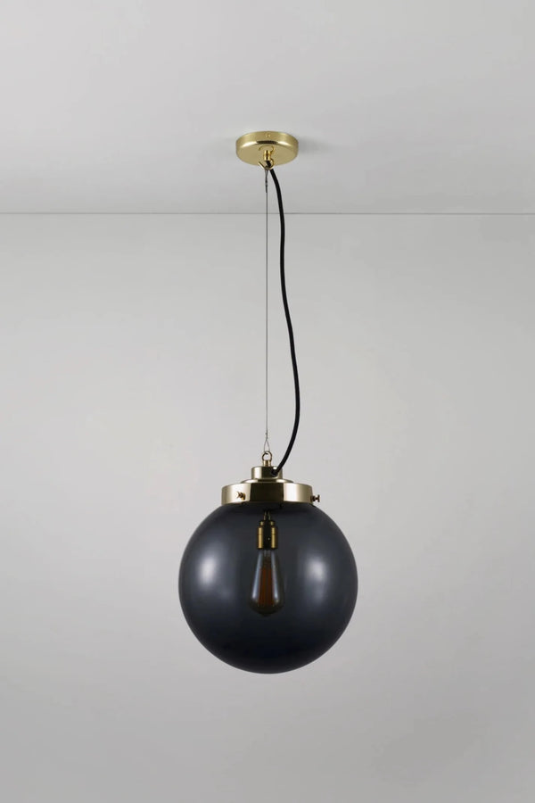 Medium Globe Pendant - Original BTC Pendants - Brass - Anthracite - HORNE