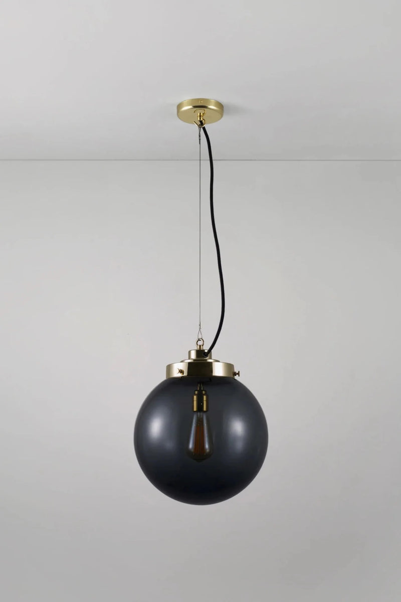 Medium Globe Pendant - Original BTC Pendants - Brass - Anthracite - HORNE