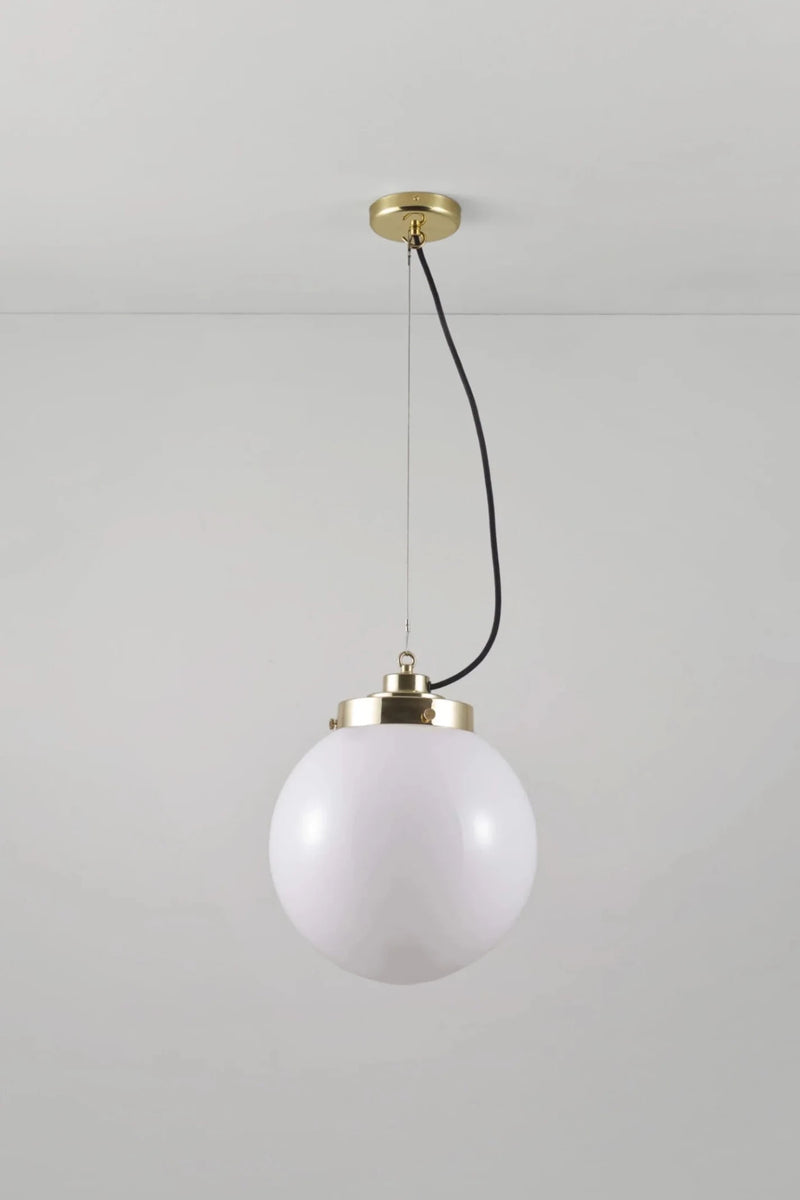 Medium Globe Pendant - Original BTC Pendants - Brass - Anthracite - HORNE