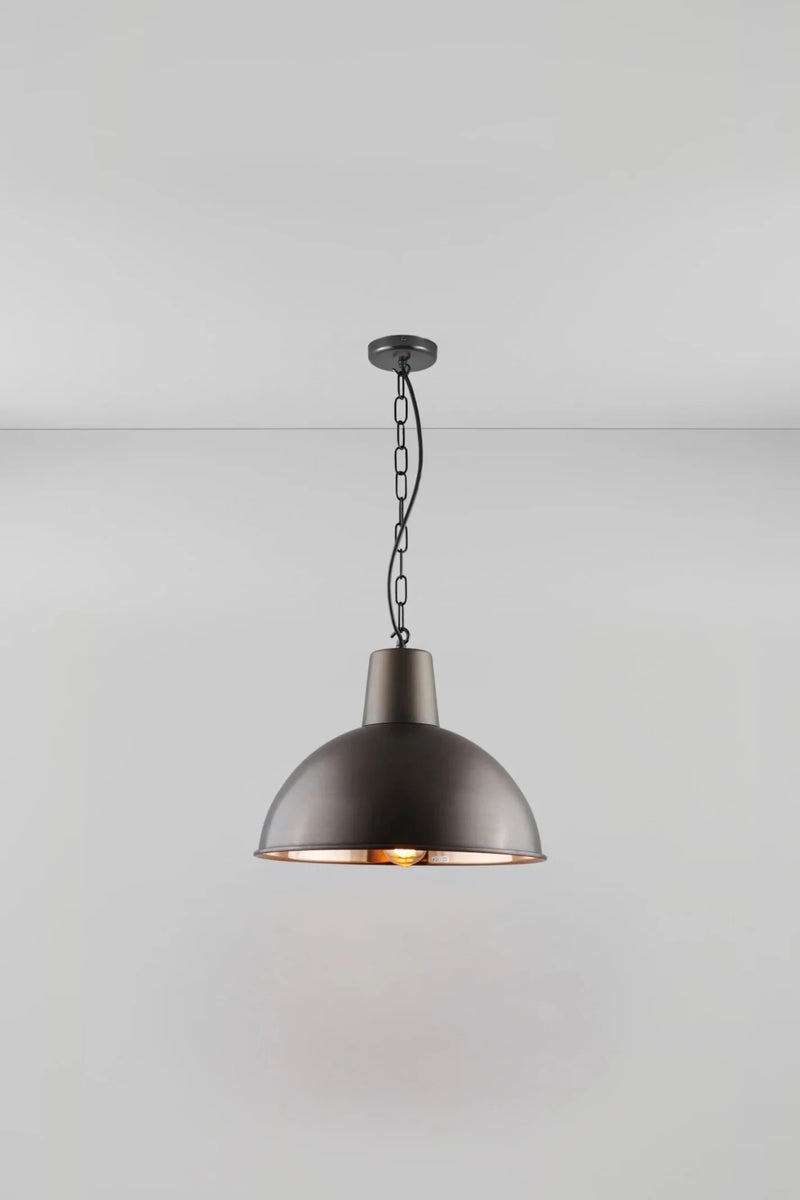 Medium Spun Reflector - Davey Lighting Pendants - Weathered Copper - Polished Copper - HORNE
