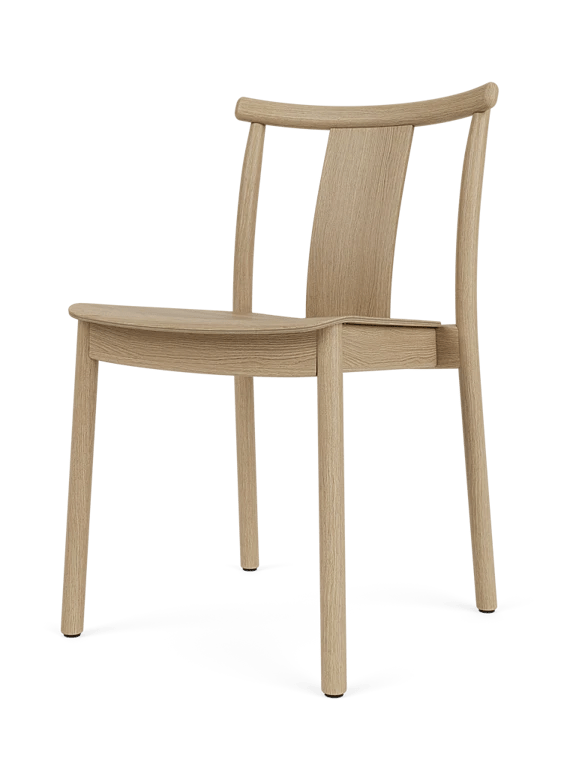 Merkur Dining Chair - Un - Upholstered - Audo Copenhagen Chairs - With Arms - Natural Oak - HORNE