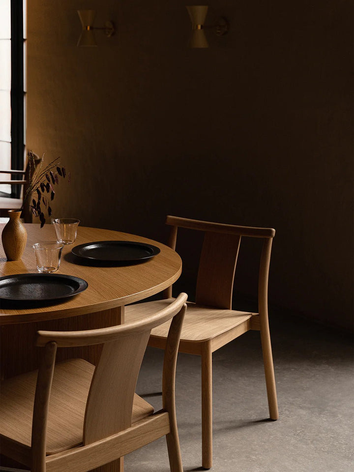 Merkur Dining Chair - Un - Upholstered - Audo Copenhagen Chairs - Without Arms - Black Oak - HORNE