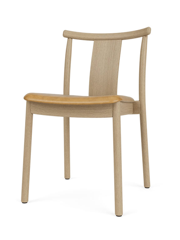 Merkur Dining Chair - Without Armrests - Audo Copenhagen Chairs - Black Oak - Bouclé 06 - HORNE