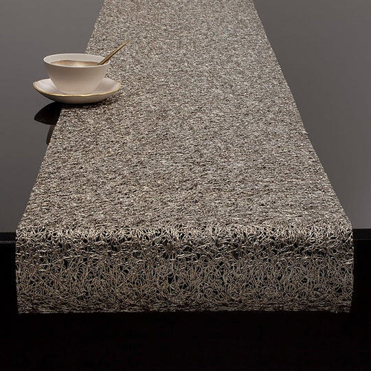Metallic Lace Table Runner in Gold
