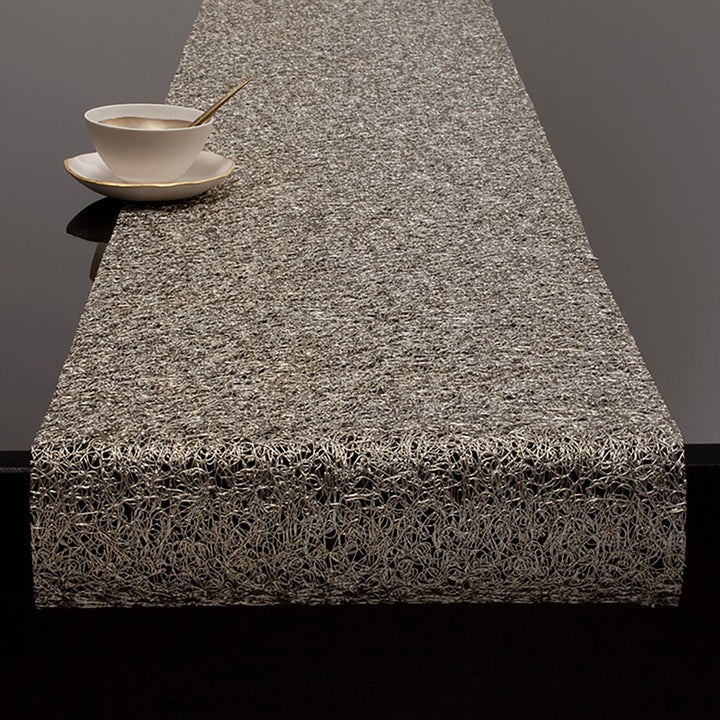 Metallic Lace Table Runner in Gold