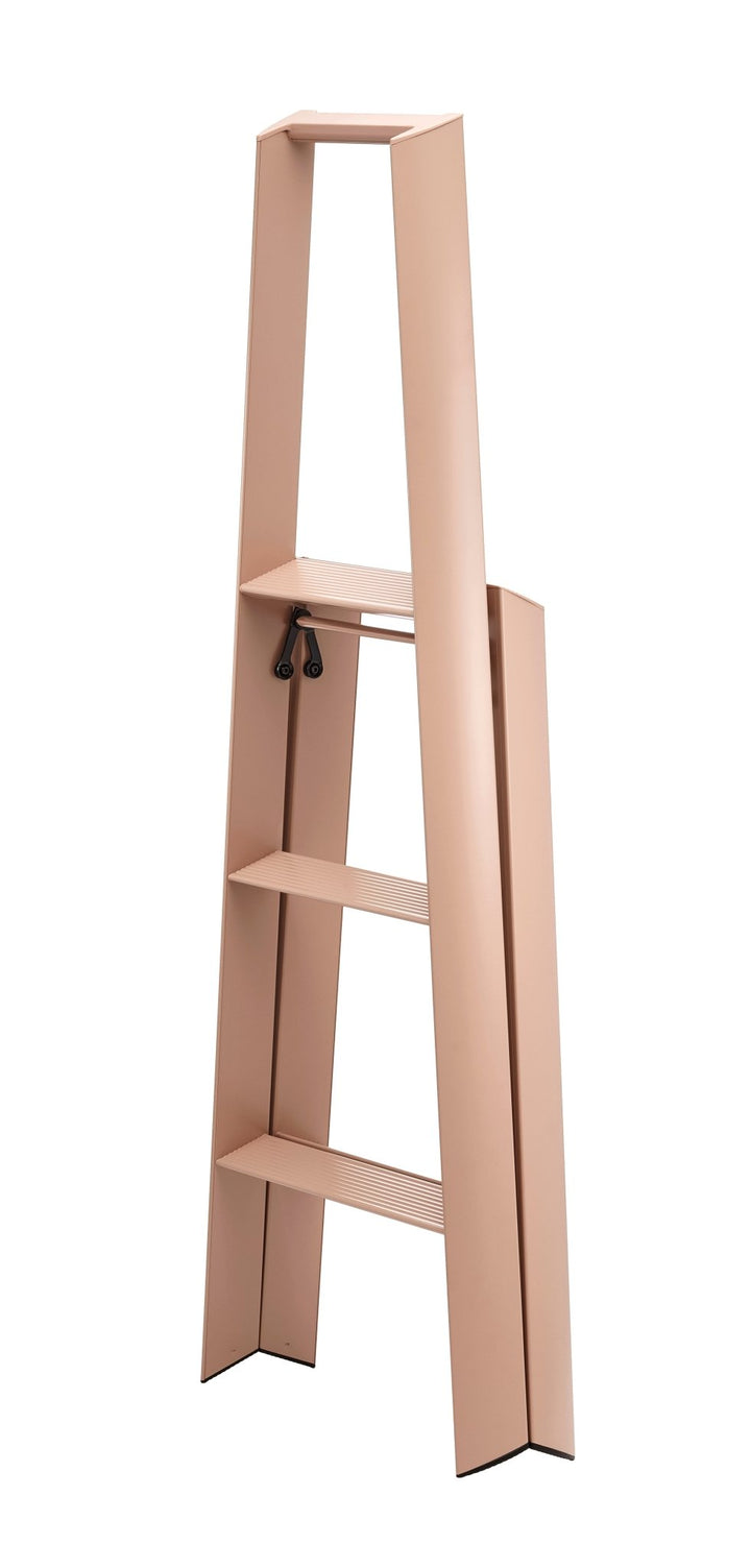 Metaphys Lucano Stepstool 3 - Step - Hasegawa USA Inc - Ladder + Step Stool - Peach Brown - HORNE