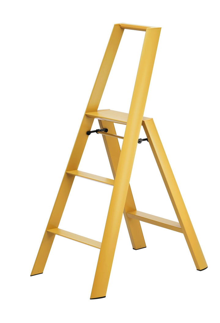 Metaphys Lucano Stepstool 3 - Step - Hasegawa USA Inc - Ladder + Step Stool - Mustard Yellow - HORNE