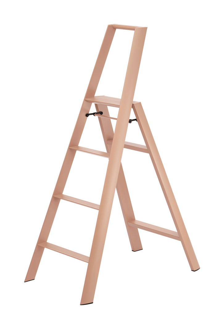 Metaphys Lucano Stepstool 4 - Step - Hasegawa USA Inc - Ladder + Step Stool - Peach Brown - HORNE