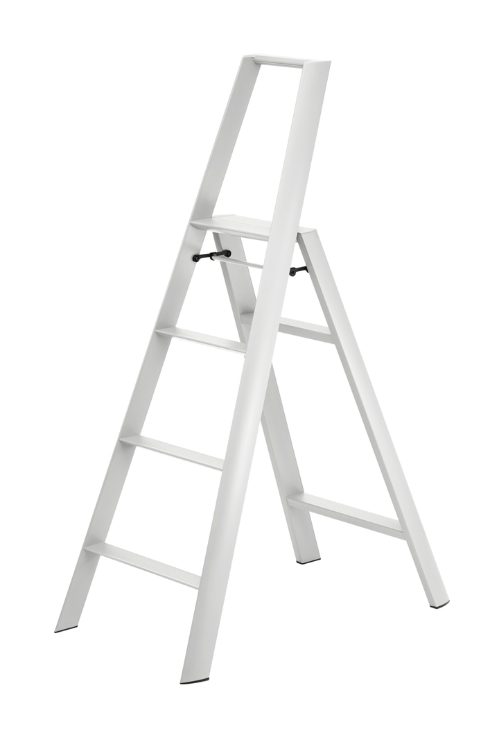 Metaphys Lucano Stepstool 4 - Step - Hasegawa USA Inc - Ladder + Step Stool - Crystal Gray - HORNE