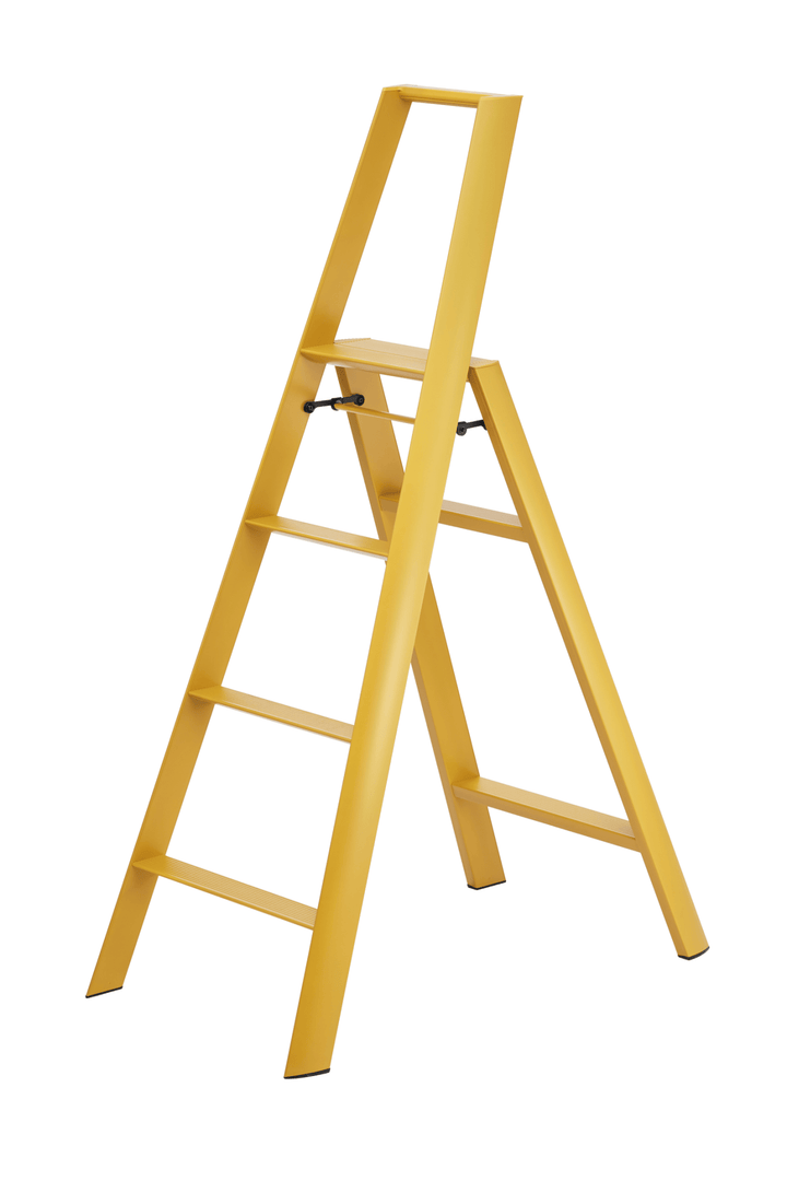 Metaphys Lucano Stepstool 4 - Step - Hasegawa USA Inc - Ladder + Step Stool - Mustard Yellow - HORNE
