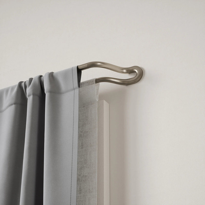 Midnight Blackout Double Curtain Rod - Umbra Bath - Matte-Black - HORNE