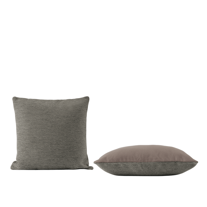 Mingle Cushion - Muuto Blankets + Throws + Pillows - Copper Brown / Light Blue - Square - HORNE