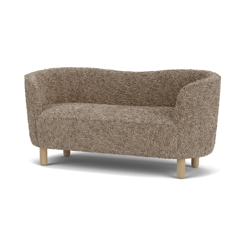 Mingle Sofa - Sheepskin - Audo Copenhagen Sofas - Smoked Oak - Honey - HORNE