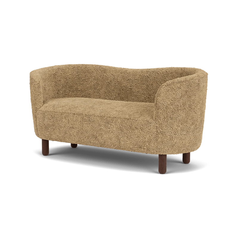 Mingle Sofa - Sheepskin - Audo Copenhagen Sofas - Smoked Oak - Honey - HORNE