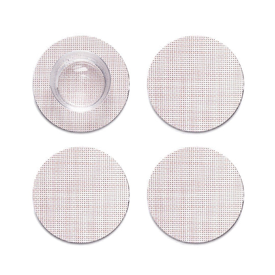 Mini Basketweave Coasters in Blush