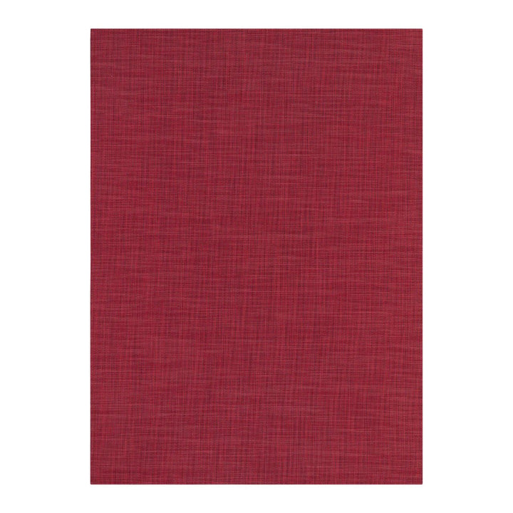 Mini Basketweave Floor Mat - Chilewich Rugs - Scarlet - Small - HORNE
