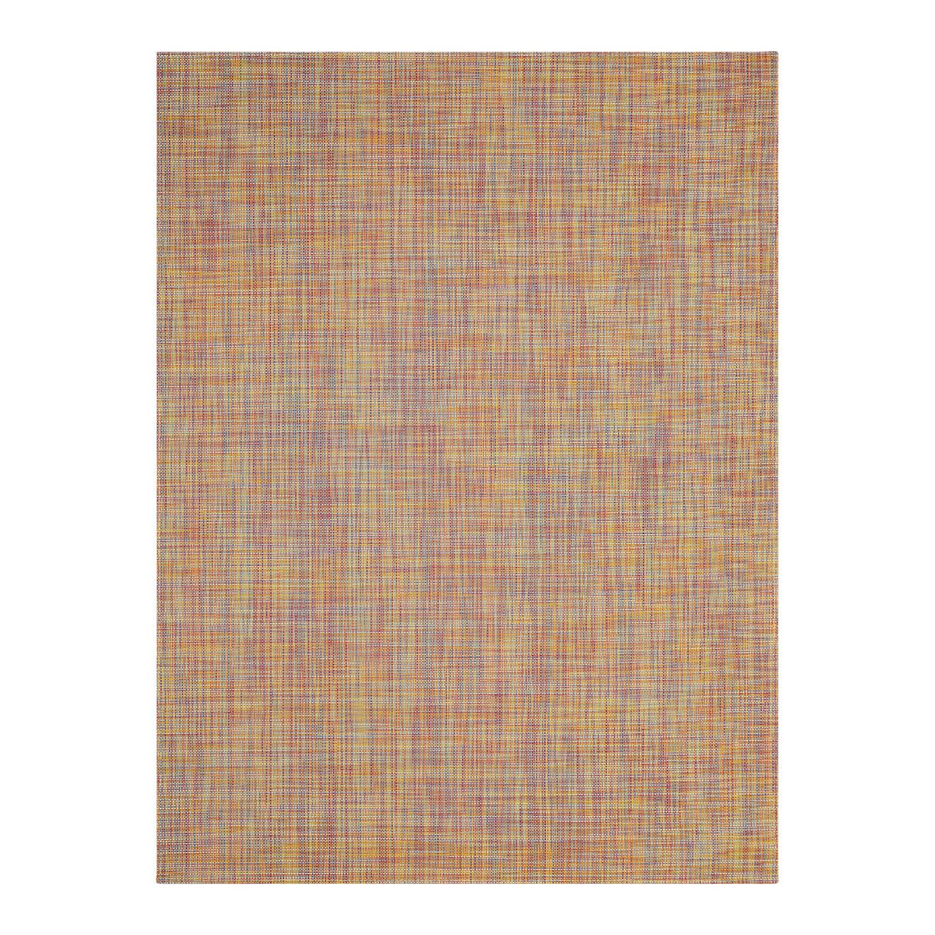 Mini Basketweave Floor Mat in Scarlet