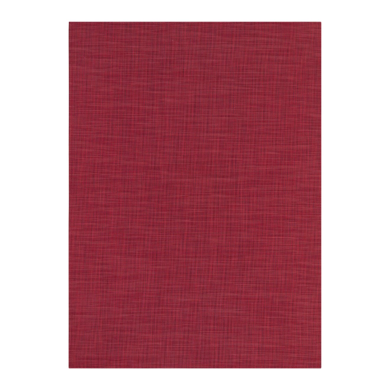 Mini Basketweave Floor Mat in Scarlet